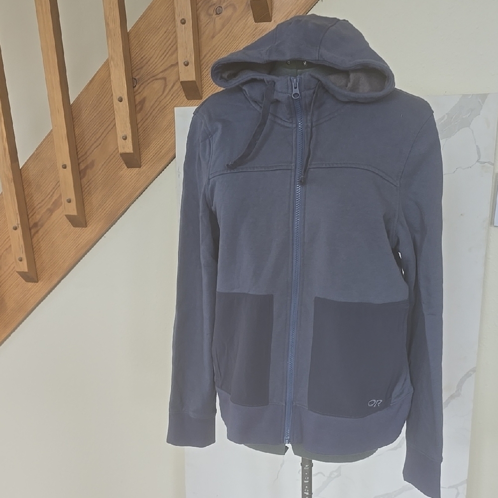 Women's Blue Hoodie Jacket